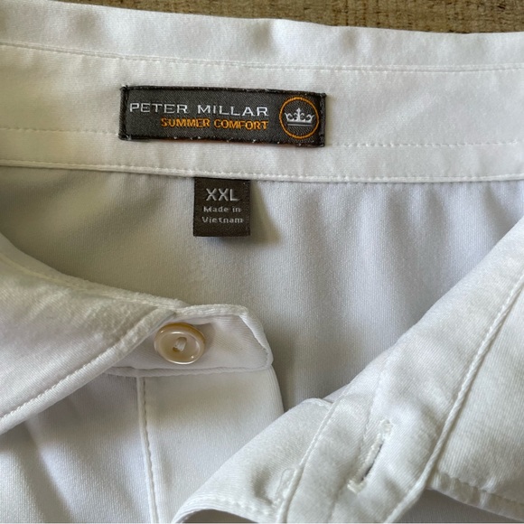Peter Millar Summer Comfort Golf Polo Bundle Blue White XXL - Picture 5 of 12
